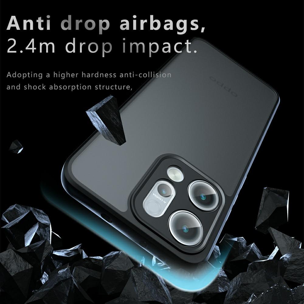 For Realme 14 Pro 5G Case Skin-Touch TPU+PC Matte Phone Shell,Transparent Black