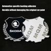 ABCDGF1 Alloy Car Fender Emblem Laser Logo Window Badge for Skoda Kodiaq Karoq Superb Fabia Kamiq Octavia Citigo Yeti Rapid Scala Vision