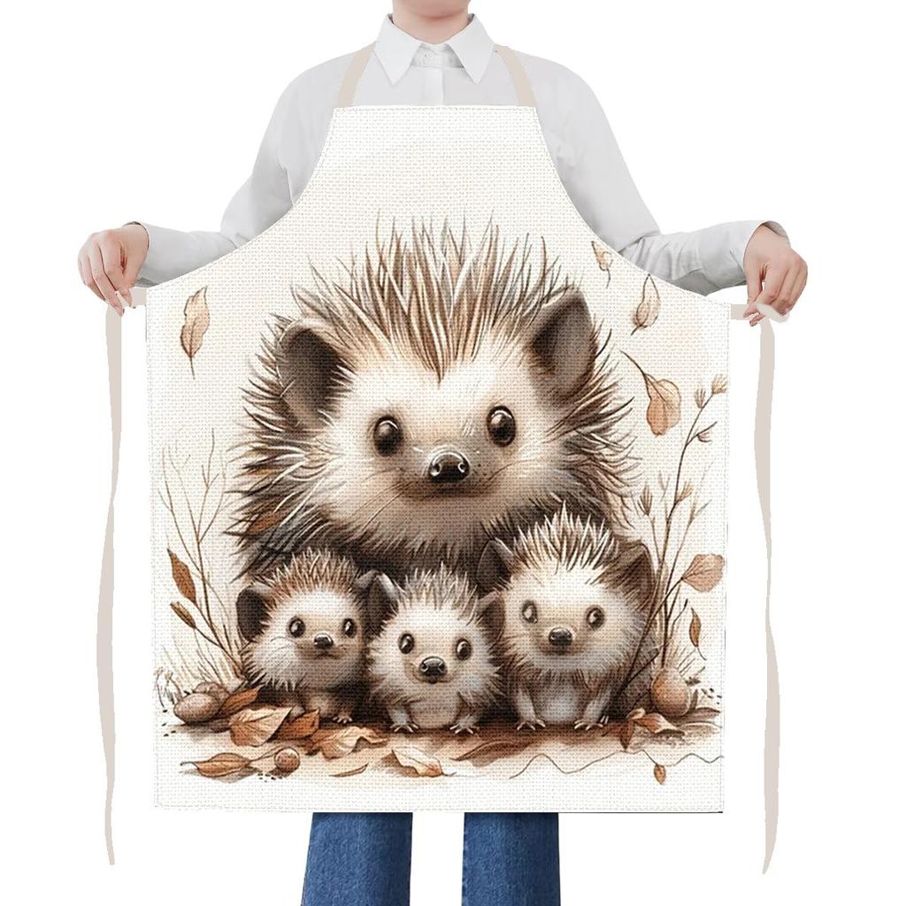 1pc Large Solid Color Background Romantic Heart Pattern Apron, Home Decoration Kitchen Wear, Sleeveless Durable Washable Unisex Cooking Apron,