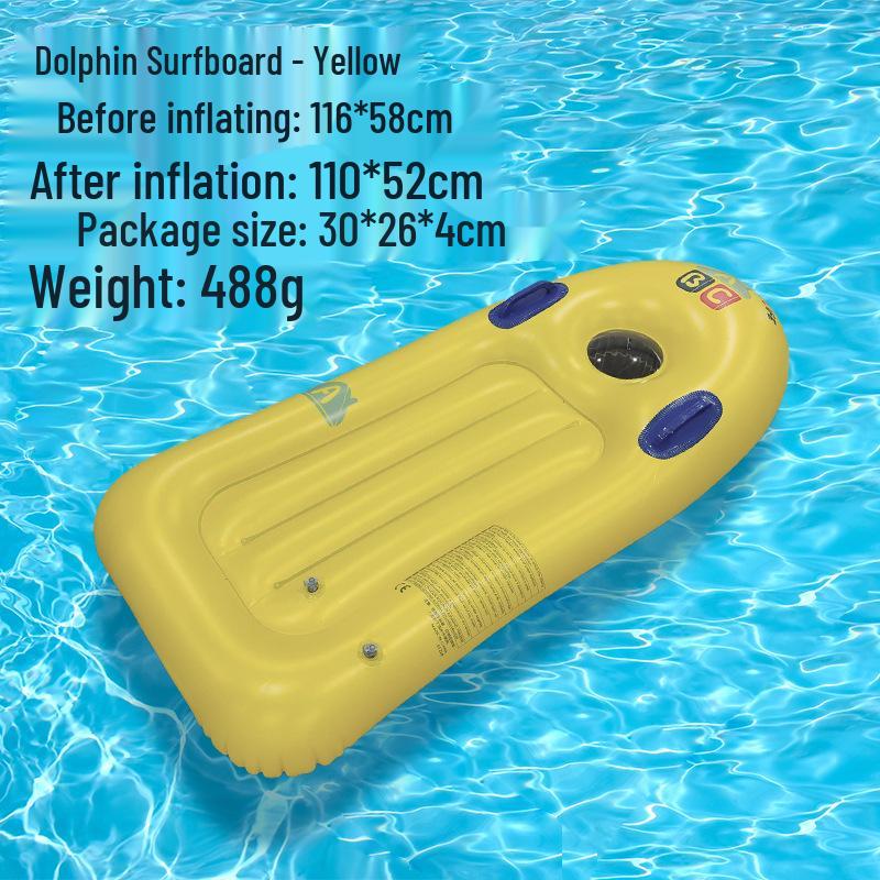 Ekologické dětské surfové prkno z PVC s madlem: Přenosné a zesílené pro přeshraniční venkovní vodní zábavu