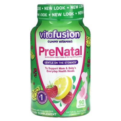 Prenatal Gummy Vitamins, Natural Raspberry Lemonade, 90 Gummies