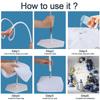 Free Bending Balloon Arch Stand Frame Half Arch Balloon Stand with Base Kit for Wedding Birthday Party Baby Showers Decorations