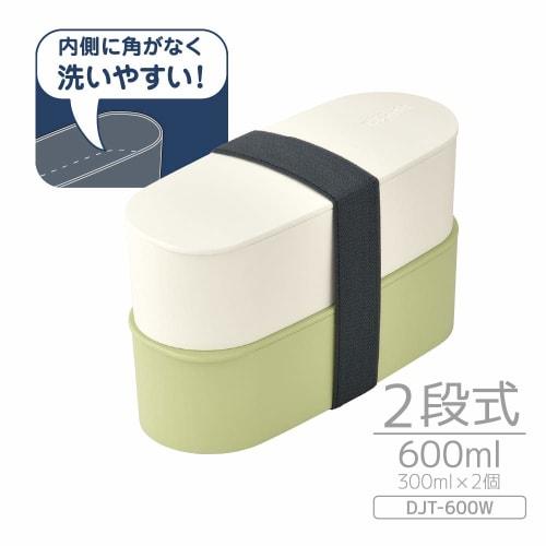 Thermos Lunch Box 2 Tiers Fresh Lunch Box 600ml Light Green DJT-600W LTG