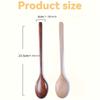Wooden Spoon Tableware Kitchen Cooking Utensil Tools Soup Teaspoon Catering Cooking Utensil Tool Coffee Soup Teaspoon 23.5cm