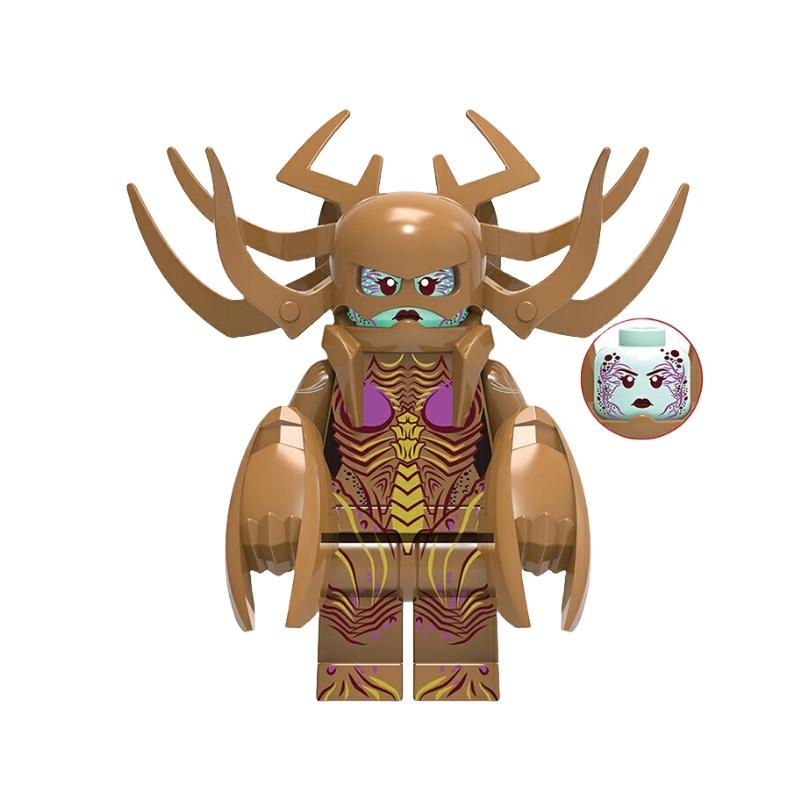 X0285 Evil Dwarf Mechanical Virus Soldier Building Blocks Toy Diy Abs Material Non-electric