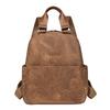 Schoolbag Backpack 1011 Autumn New Fashion Women's Soft Leather Backpack Leisure Commuter Simple Travel School Bag