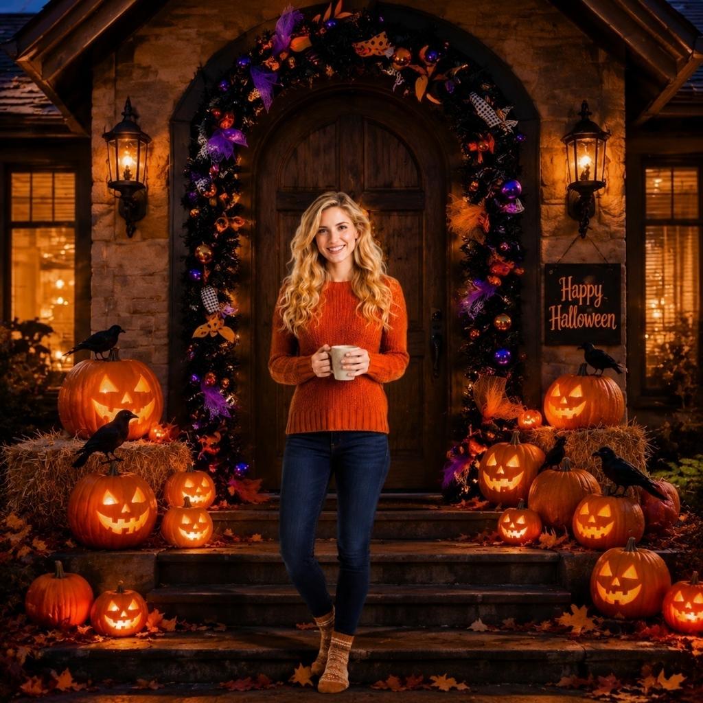 Halloween Artificial Thick Wall Hanging Décor