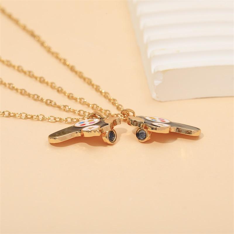 Trendy Gamepad Lightning Stainless Steel Necklaces For Women Men Gold Color Metal Necklace Party Everyday Jewelry