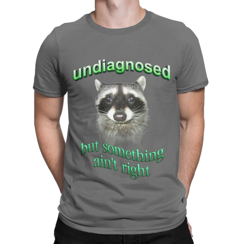 Undiagnostiziert, aber etwas stimmt nicht Waschbär Neuheit 100% Baumwolle T-Shirt AAutismus Waschbär Oberteile T-Shirts Für Unisex