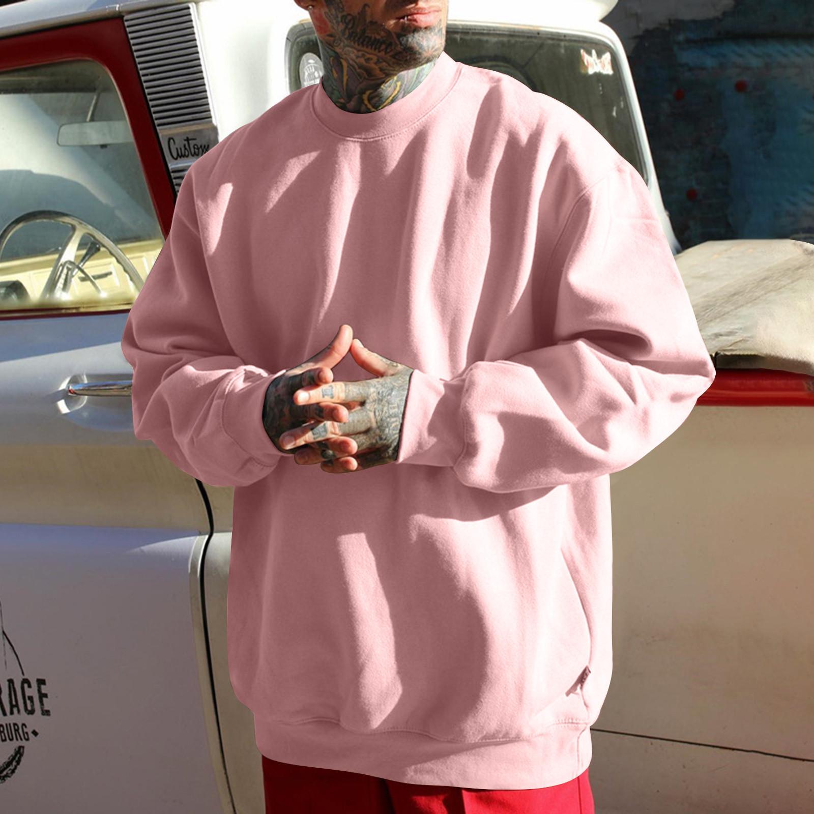 

Мужская толстовка с капюшоном в стиле ретро с длинным рукавом, топы, куртка, верхняя одежда XXXL розовый