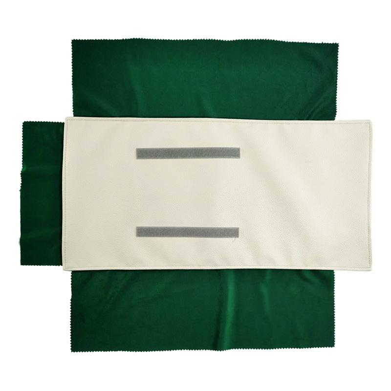 Högkvalitativ PU-läder Smyckesrulleväska 16 Halsband Hänge Armband Kedja Förvaringsväska Svart/Grå/Rosa/Grön 4 Färgval