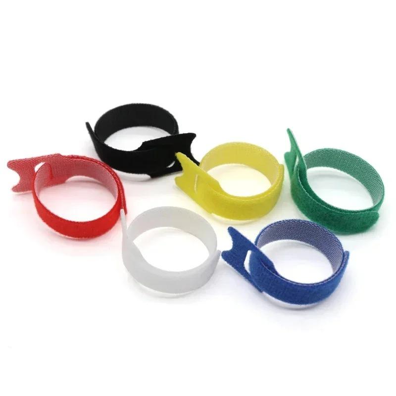 Reusable Cable Ties 15cm Nylon Hook Loop Straps Wire Organizer Fastening Wraps for Cable Management Storage
