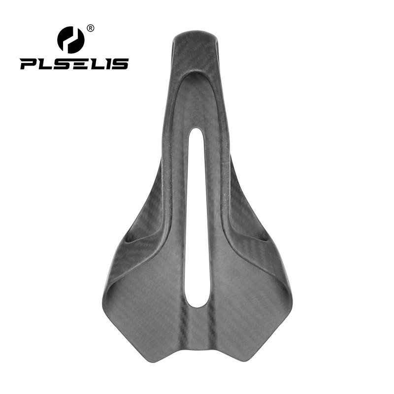 Carbon Fiber Road Bike Saddle - Lightweight Breathable Comfortable Short Nose Cycling