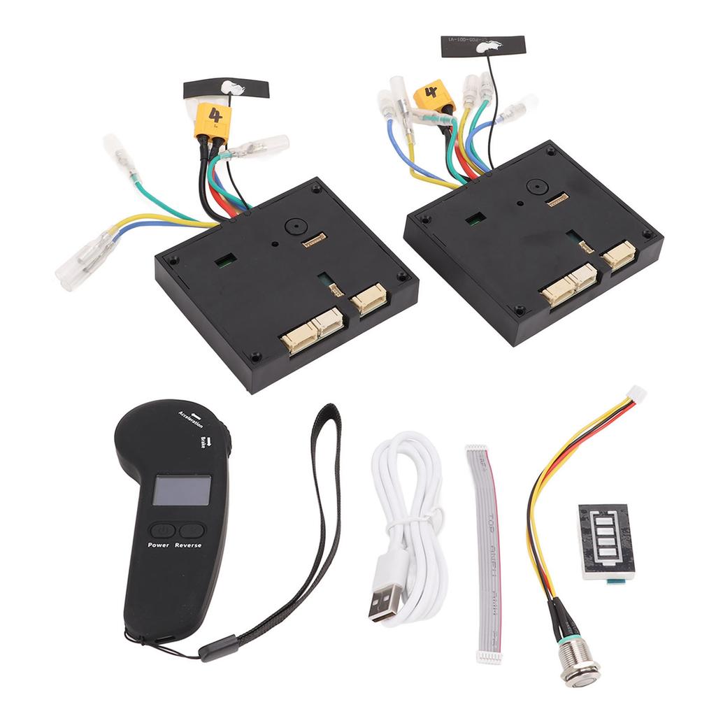 Electric Scooter 10S 4 Wheeled Control Module Hub Program with Connectors Remote Controller