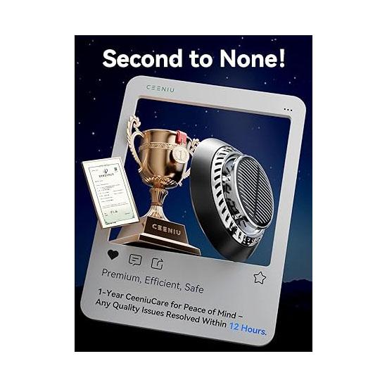 Solar Car Air Freshener, UFO Solar Automatic Rotating Diffuser