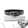 Stylish Star Embellished Heart Clasp PU Belt Decoratvie Waistband for Casual and Formal Outfits 4 Color Option