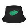 New Green Beta Fish Making A Bubble Nest Bucket Hat Sunhat Beach Outing Sports Cap For Women Mens