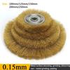 Flat Steel Wire Wheel Brush 5" 6" 8" 10" Steel Wire Brush Rust Removal Polishing Tools For Bench Grinder Polish 100mm-250mm