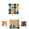 Vibrant 10pc Kitchen Tile Stickers With Mosaic Pattern Self-adhesive Wall Decor