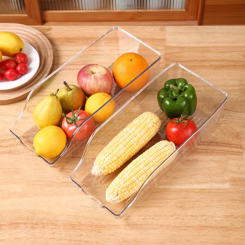 Transparent Food Grade Refrigerator Storage Box for Beverages and Fruit Cans