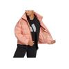 Adidas Solid Color Logo Zip-Up Casual Down Jacket Women Outerwear Red Pink GT9232