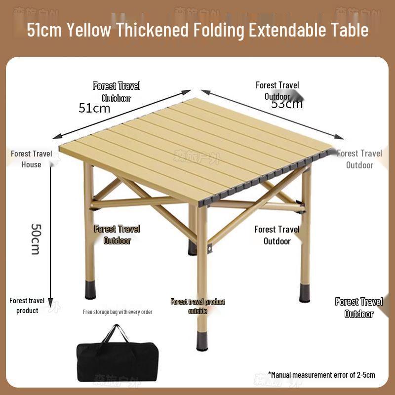 Egg Roll Portable Folding Table and Chair Set for Camping and Picnics