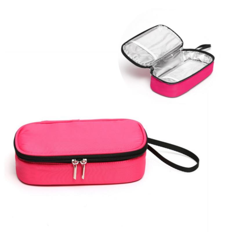 5Colors Insulin Cooling Bag Portable Diabetic Pocket Pill Protector Waterproof Thermal Insulated Medical Cooler Without Gel