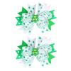 2pcs Irish Festival Bows Hair Clip Kids Hair Accessories Hair Decors for Children Designed for Comfort and Durability