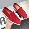 Men Classic British Style Loafers Moccasins Cow Suede Genuine Leather Fashion Men's Casual Shoes Mens Outdoor Driving Flats