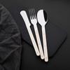 Beige Silber 4/16/24-teiliges Geschirr Acrylgriff Messer Gabel Löffel Set Edelstahl Besteckset Abendessen Küche Tafelbesteck