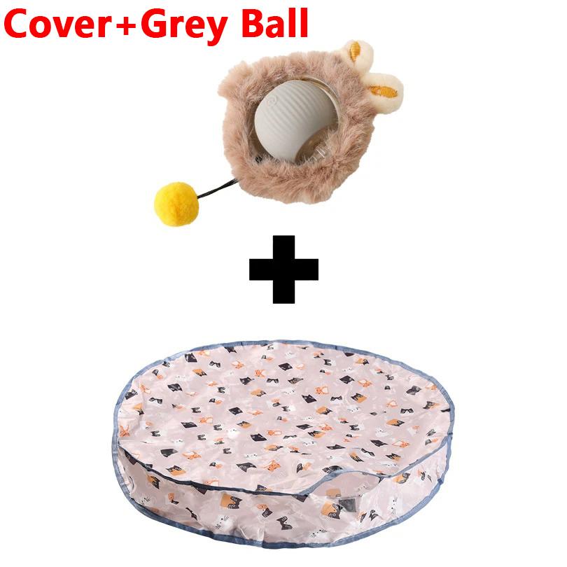 Cat Interactive Toys Ball Cover Set Fast Rolling In Pouch Hide and Seek Kitten Toy Motion Activated Interactive Cat Toy Indoor
