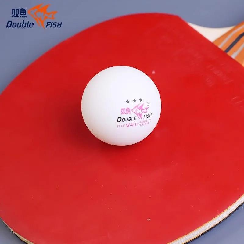 DOUBLE FISH Table Tennis Balls 3 Star V40+ Ping Pong Balls ABS Plastic Wholesale 50 Pack