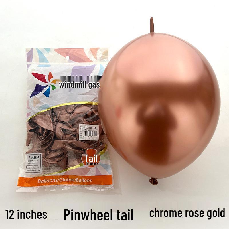 

12-inch Windmill Tail Decorative Balloons Set for School, Mall, and Activity Atmosphere