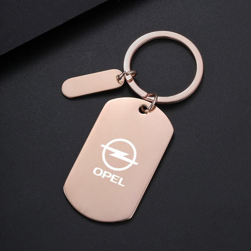 

Metal Alloy Car Keychain Keyring Luxury Pendant Key Chain For Opel OPC LINE Logo Astra Insignia Zafira Grandland Mokka Movano рожевий колір золота