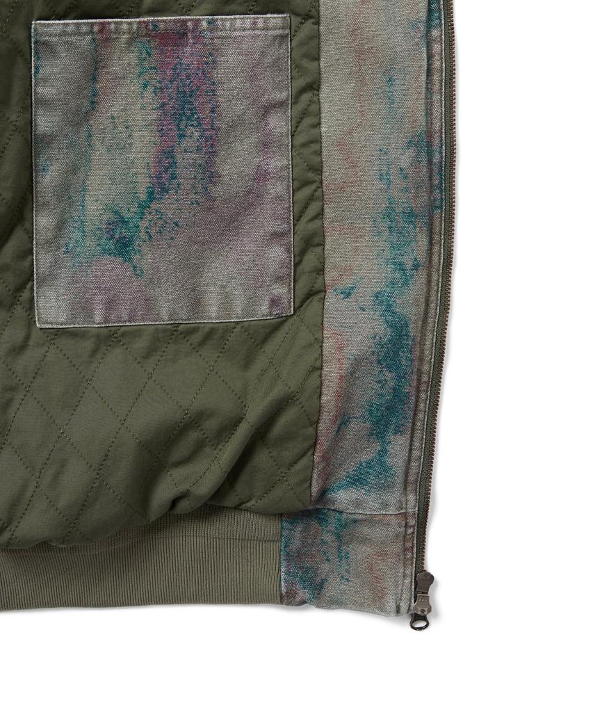 Thisisneverthat Blurred Hooded Jacket Olive