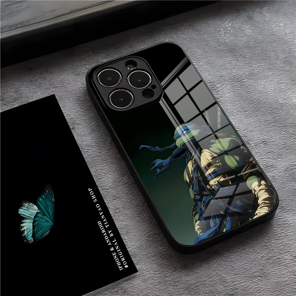 Teenage Mutant Ninja Turtles Phone Case For IPhone 17 Pro Max 15 Pro 16 14 Plus 12 13 Mini 11 Pro Shockproof Glass Cover