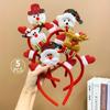 5Pcs Christmas Hairbands Reindeer Snowman Santa Patterns New Year Headbands Hair Accessories Girls Gift