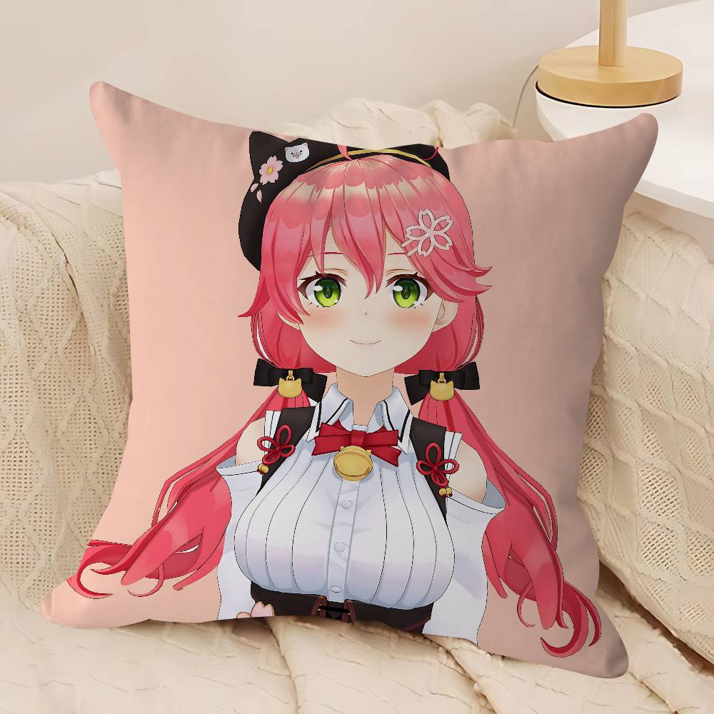 Anime Hololive Sakura Kissenbezug Dekokissen Sofa Heimdeko Hülle Kissenbezüge