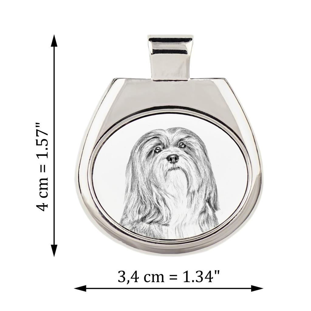 Lhasa Apso – Dog necklace, personalized pendant with a photo | Art-Dog