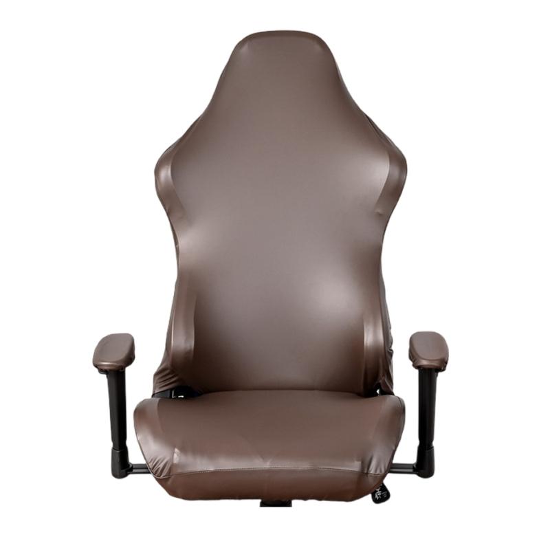 

Color PU Gaming Chair Covers Stretchable Chair Slipcovers Enhances Durability and Chair Protections глубокая кофе