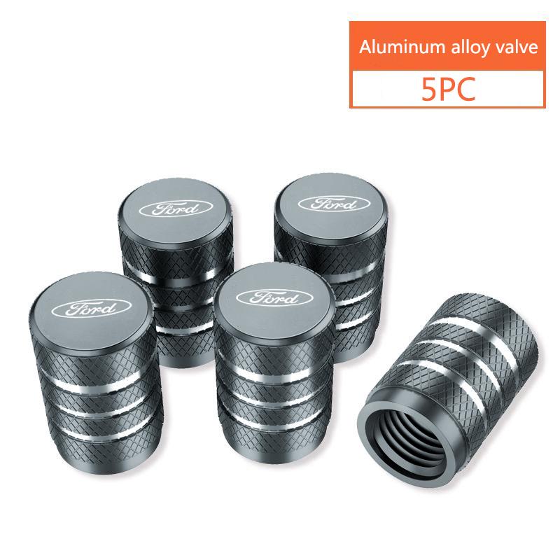 Metal Car Wheel Tire Valve Stem Cover Cap for Ford RS ST Ranger Mondeo Mk4 Mustang Kuga Fusion Ka S Max Focus Mk2 Mk3 23 Sticker knsh65