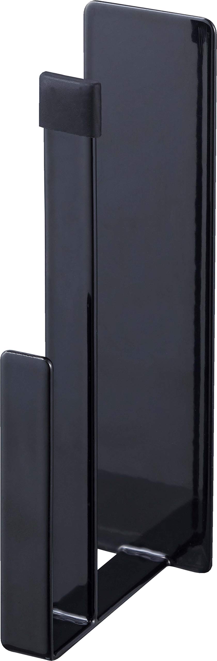

Yamazaki Jitsugyo 5051 Magnetic Kitchen Tray Set of Approximately Tower Kitchen Tray Can Store Round Adjustable Width Holder, 2, Black, W4XD7.2XH16cm,