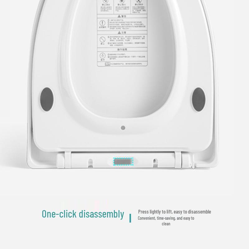 Universal Heated Toilet Seat Cover with Night Light & Intelligent Temperature Control