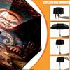 Custom Name Personalized Horror Theme Chucky Print Umbrella, Auto Open Close, 8‑Rib Sturdy Frame, Commute Camping Hiking Use, Birthday Gift