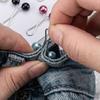 Adjustable Tighten Waist Button for Women Skirt Pants Jeans Tighten Waist Clip Metal Pin Clothing Fastening