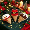 Desktop Match Decorations for Office Handmade Crochet Christmas Ornament, Ice Cream Theme Decor, Festive Ornaments Women Cute Yarn Figurine