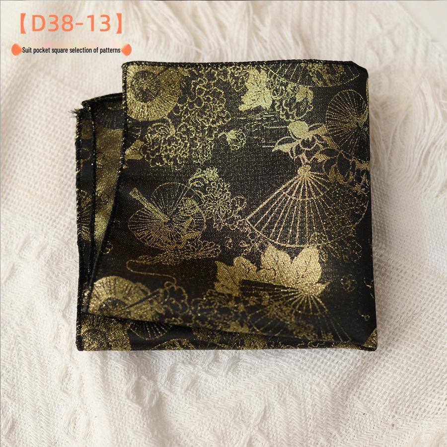 Mouchoir de poche pour costume trois-dimensions au design rétro de luxe