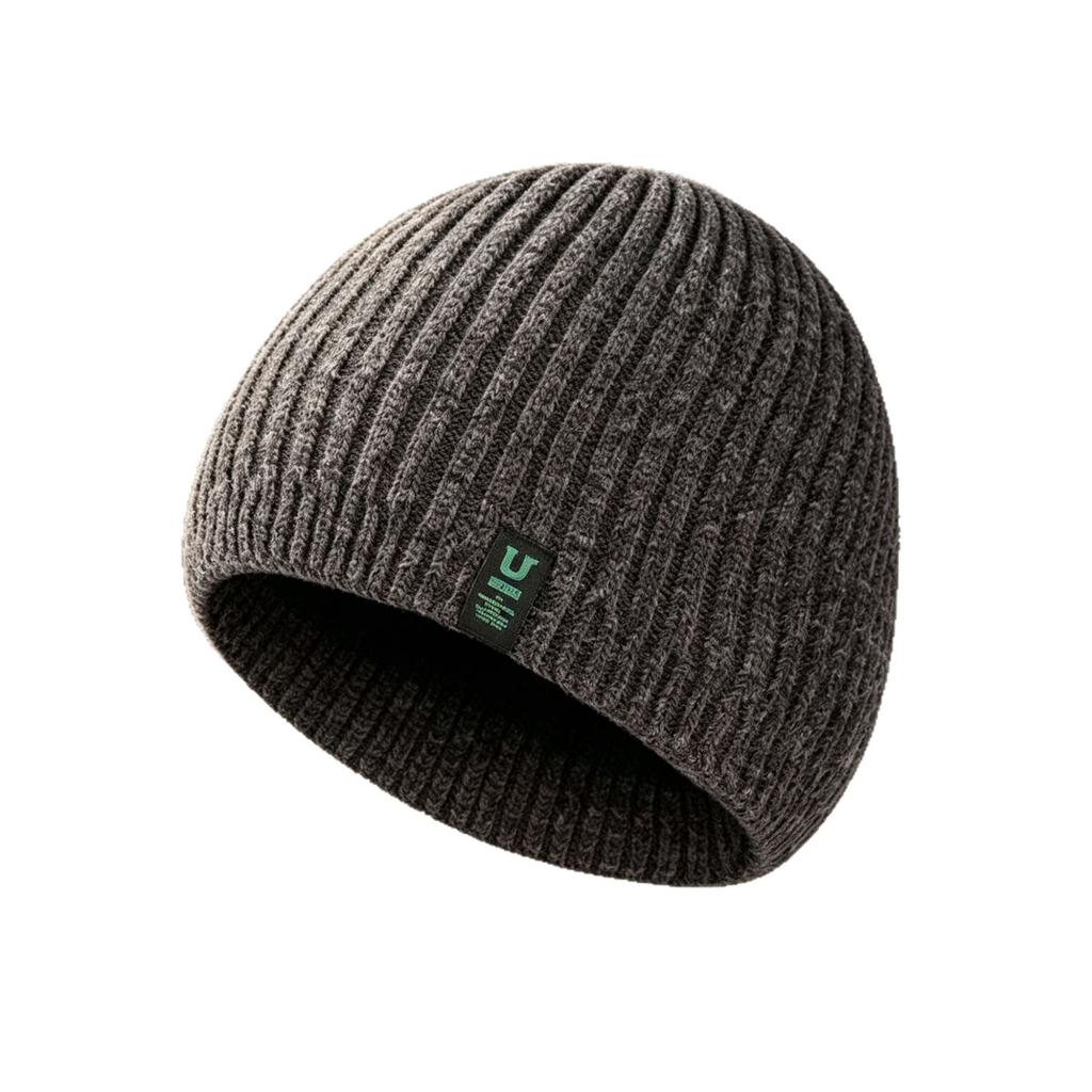Knitted Hat Autumn and Winter Versatile Warm Plush Wool Hat Women's Outdoor Cycling Ear Protection Cold Cover Large Brim Ice Hat