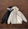 Herren Winter American Eagle Kapuzen-Lederjacke mit Litschimuster und warmem Kaninchenfell-Futter