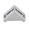 10pcs 2 Hole Aluminum Corner Bracket Durable Right Angle Bracket  For Standard 8mm Slot